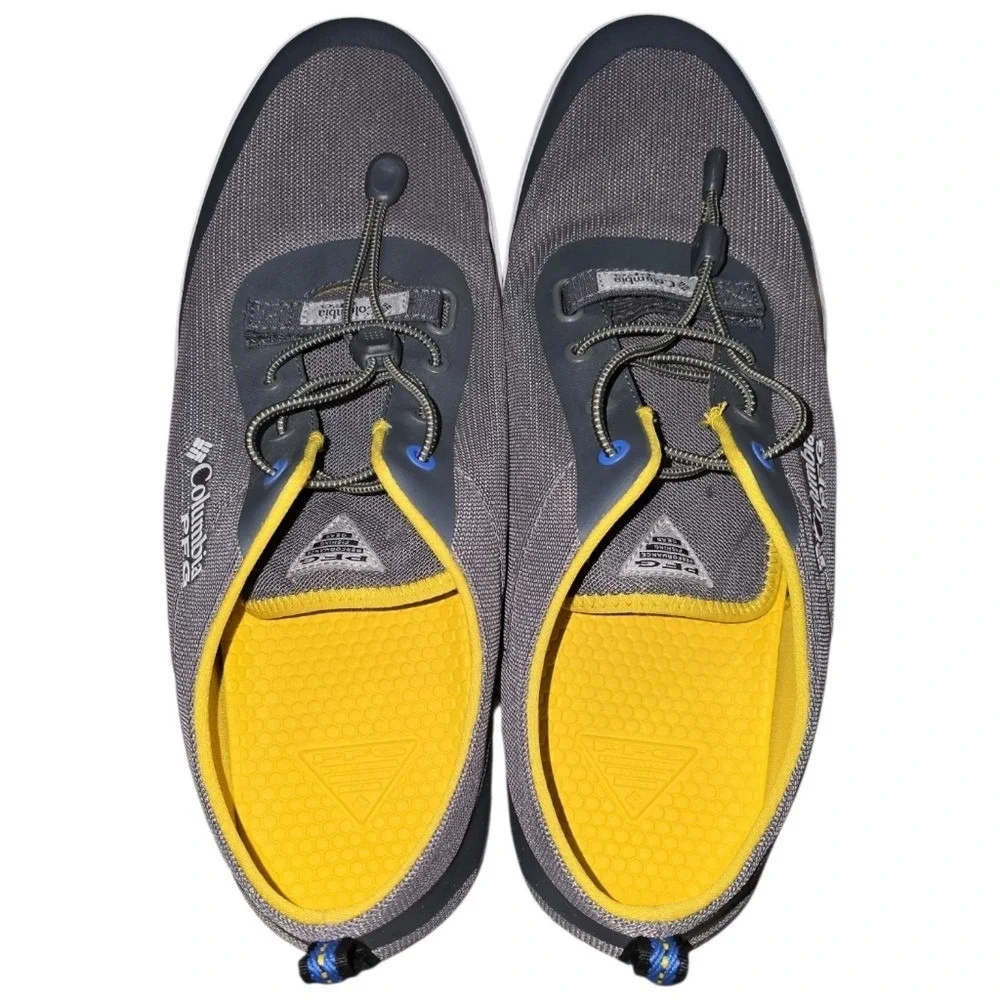 Columbia PFG Dorado CVO Blood N Guts Fishing Shoes Grey Steel Electron Yellow 14